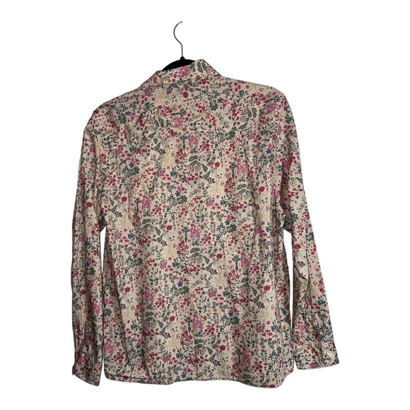 OXFORD SHIRT CO. Womens 100% Cotton Floral Liberty Long SleeveShirt Sz 10 - Picture 9 of 12